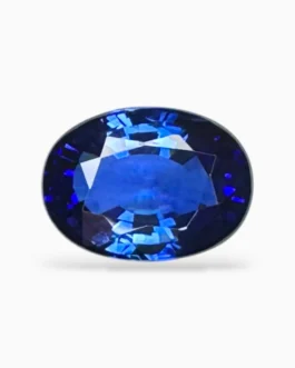 Blue Sapphire Oval Stone From Madagascar 4.13 Carats 10.66 X 7.77 X5.24 mm